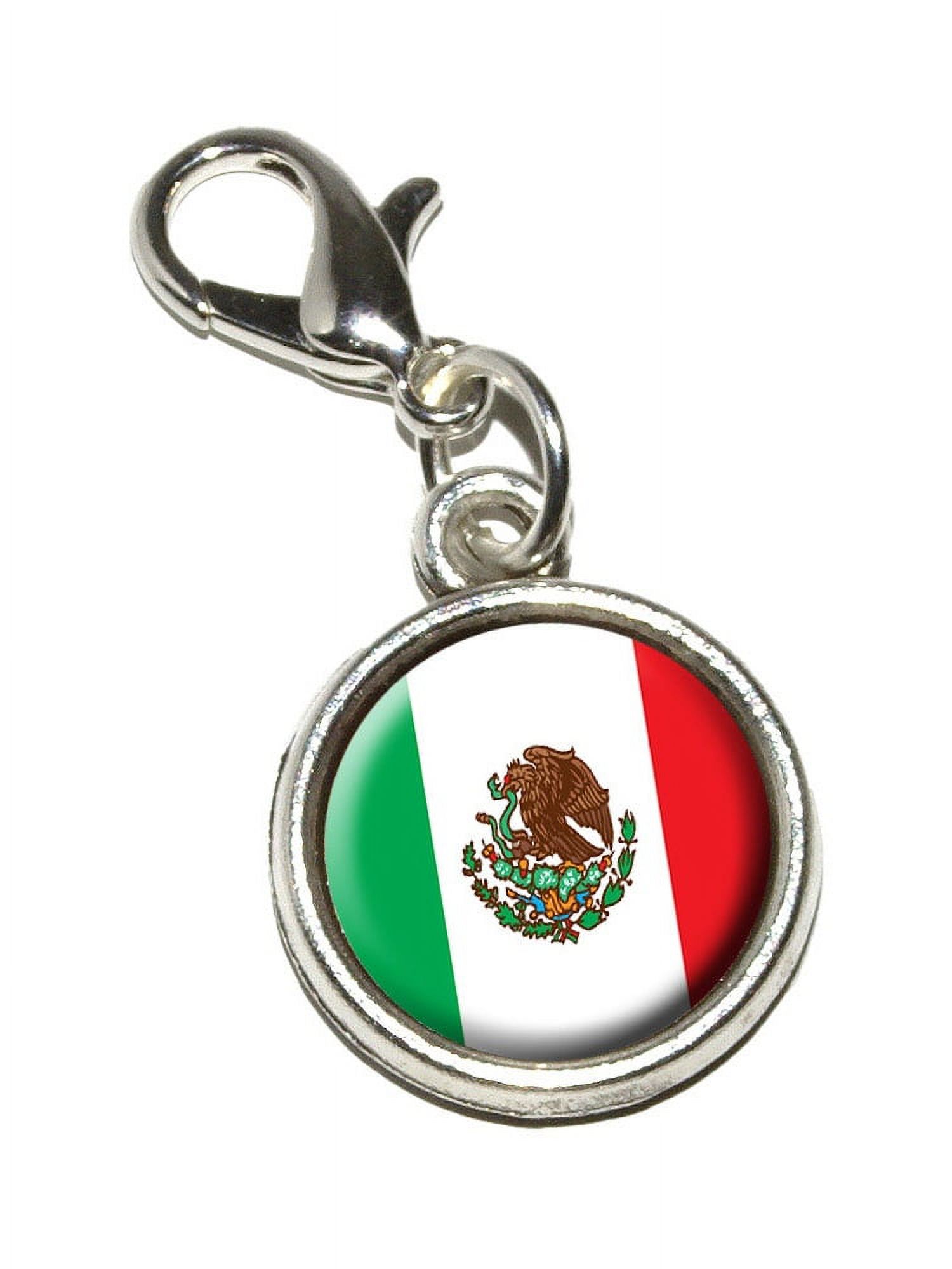 Mexico Mexican Flag Bracelet Charm 